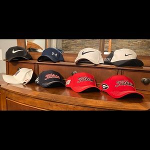 Lot of 8- Fitted L/XL Baseball Hats